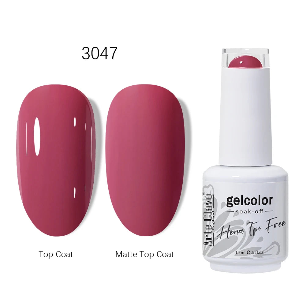 Arte Clavo HEMA TPO Gel Nail Polish Pink Series Semi Permanent Soak