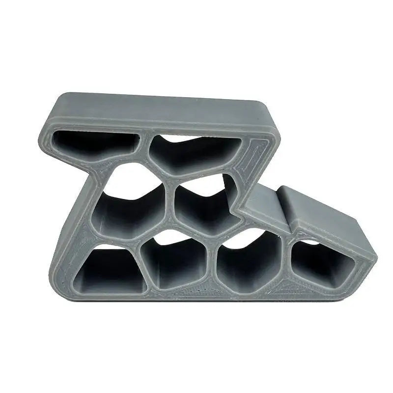 Waterproof Heavy Duty Door Stopper Non Slip Rubber Wedge Home Office Qme Gray 100x70x25mm