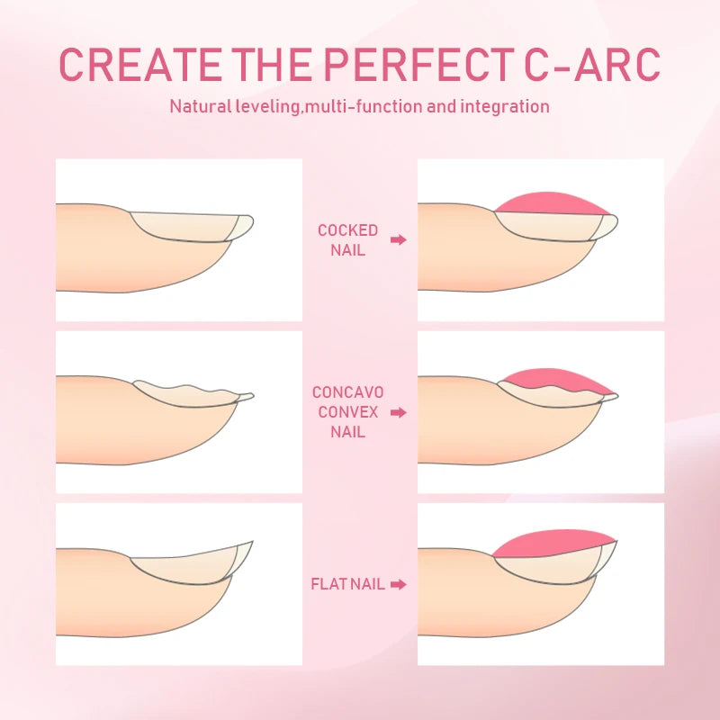 NAILCO Rubber Base Gel Polish Milky Pink Jelly White Beige 6Colors Qme