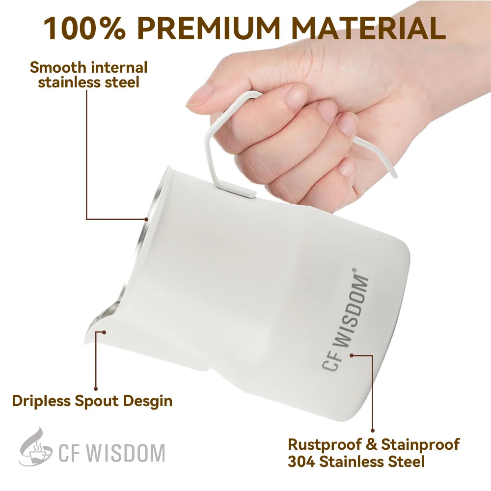 Crane Mouth Milk Frothing Pitcher Steaming Pitchers Professional Foam Qme