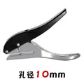 Metal Hole Punch Pliers Round Hole Hand Puncher for ID Cards PVC Cards Leather Craft Tag Binding Tool Leather Punch Tool Qme 10mm
