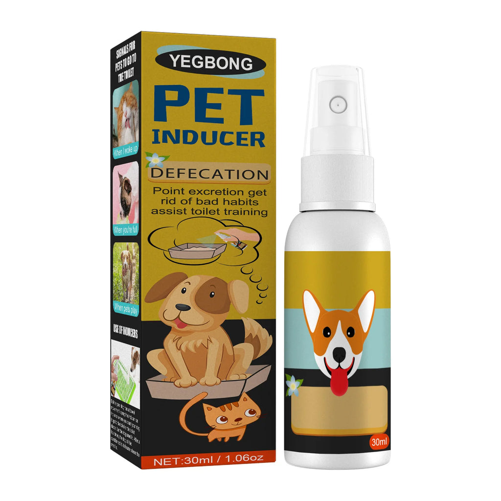 Pet Toilet Training Spray Puppy Positioning Defecation Cats Potty Training Indoor Outdoor Portable Location Dogs Spray Inducer Qme