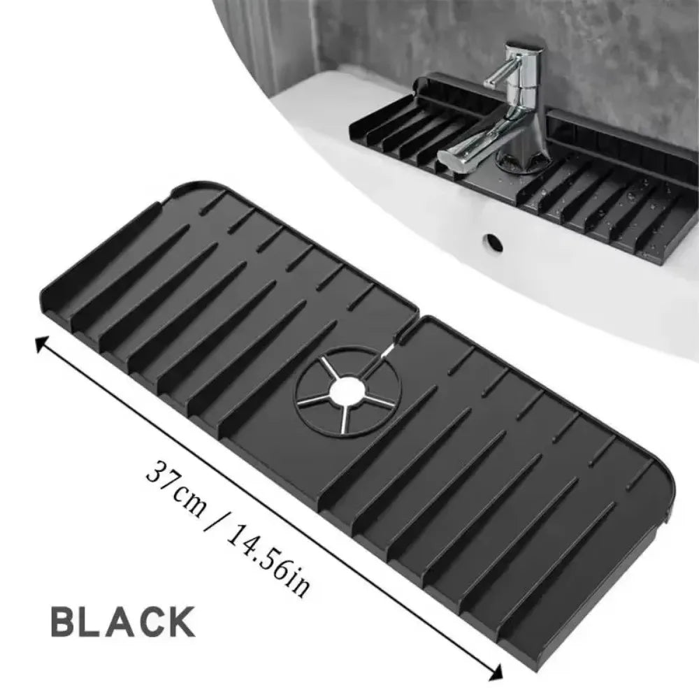 Sink Anti-spray Drain Water Retaining Pad Silicone Faucet Splashproof Qme