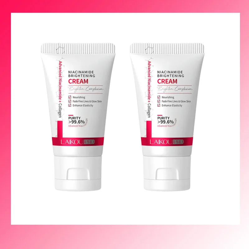 Laikou Niacinamide Whitening Cream Oil Control Oil Control Anti-wrinkle Moisturizing Facial Cream Korean Skin Care Cosmetics 30g Qme 2pc