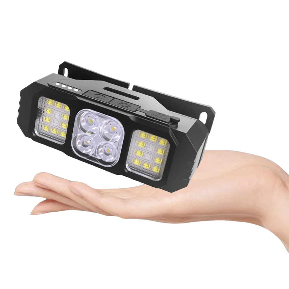 LED Headlamp Rechargeable Flashlight Waterproof Head Lamp for Outdoor Hunting Hiking Camping Gear Qme