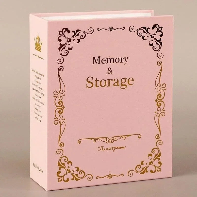 Commemorative Album 4D Printing Album Insert 6-inch 100 Plastic Children's Photo Hot Stamping Album Accessory Signature Book Qme Pink