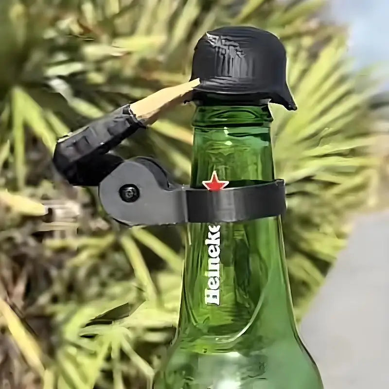 Helmet Shaped Soldier Salute Beer Bottle Cap Food Grade Reusable Qme