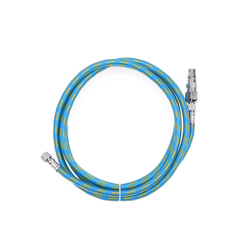 ^180cm Nylon Braided Airbrush Air Hose Spray Pen Nylon Airbrush Air Hose Tube Fits Most Brand 1/8" BSP Adpter Qme