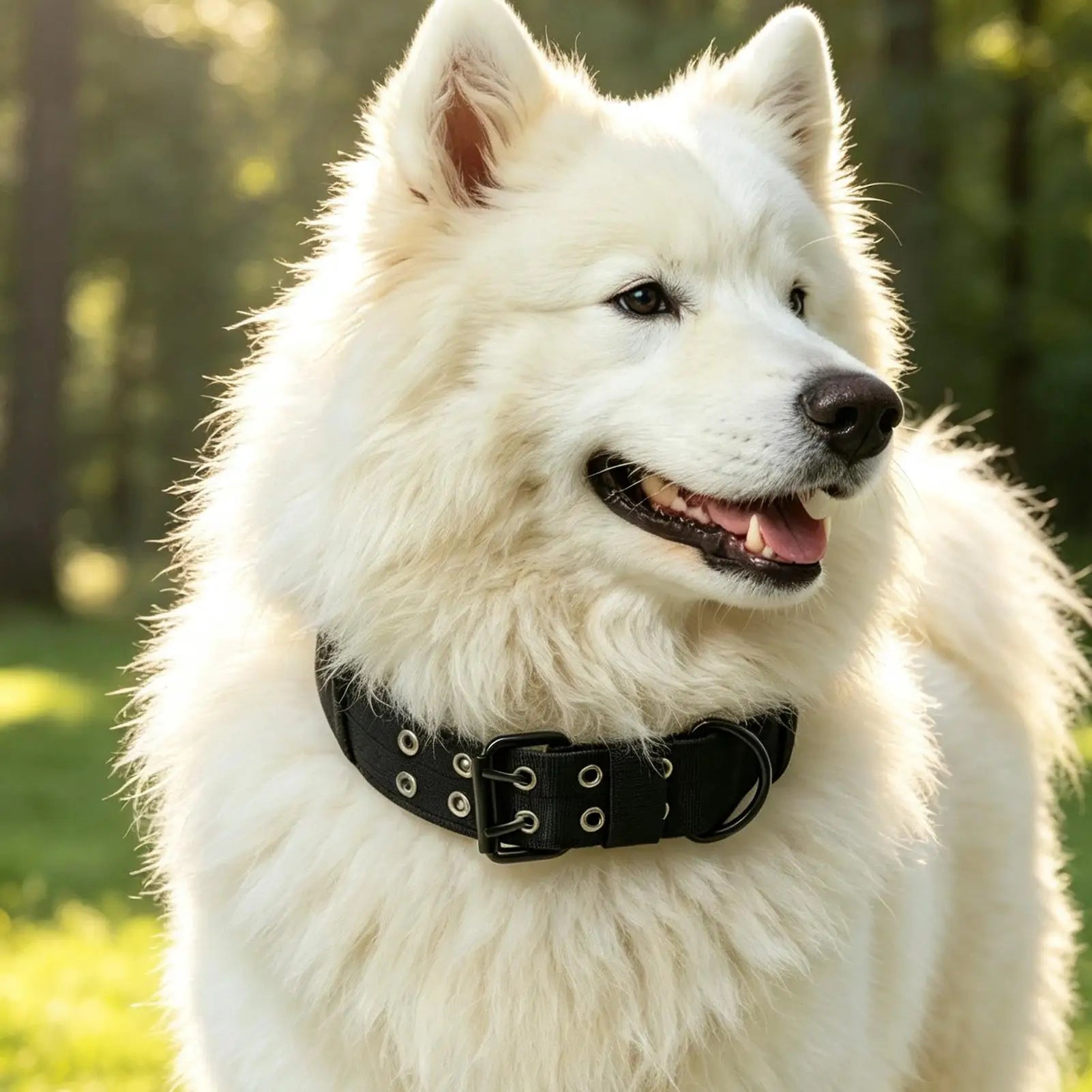 Adjustable Dog Collar Soft Heavy Duty Lead Neckwear Service Outdoor Qme