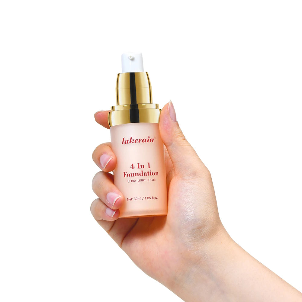4-in-1 Liquid Foundation Multi-effect Concealer Refreshing Qme