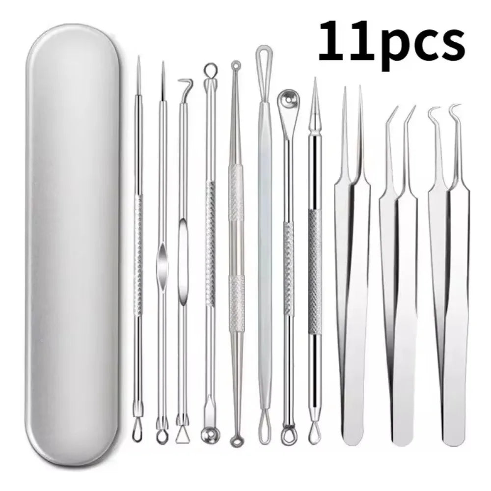 Acne Needle Blackhead Clip Remover Extraction Pore Black Head Clean Qme