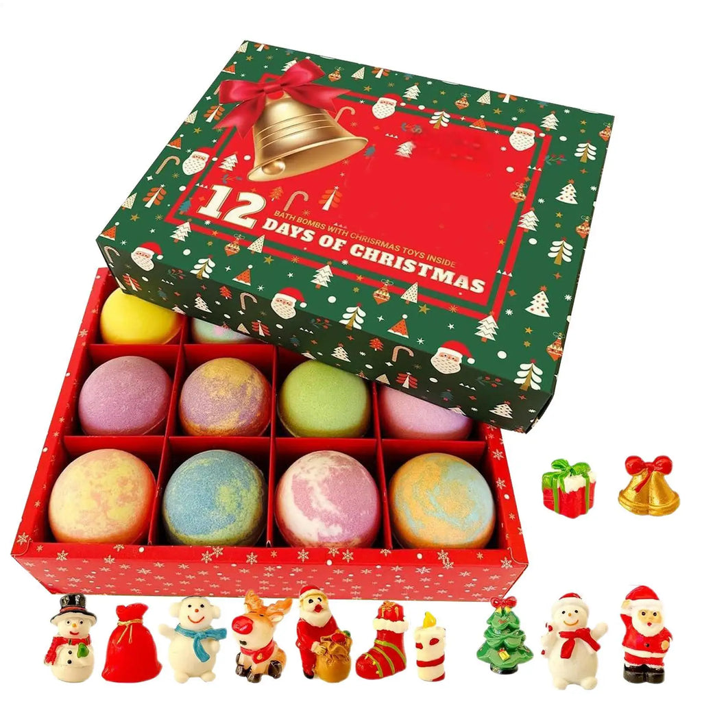 Christmas Bath Ball Aromatherapy Relax Stress Exfoliating Moisturize Qme