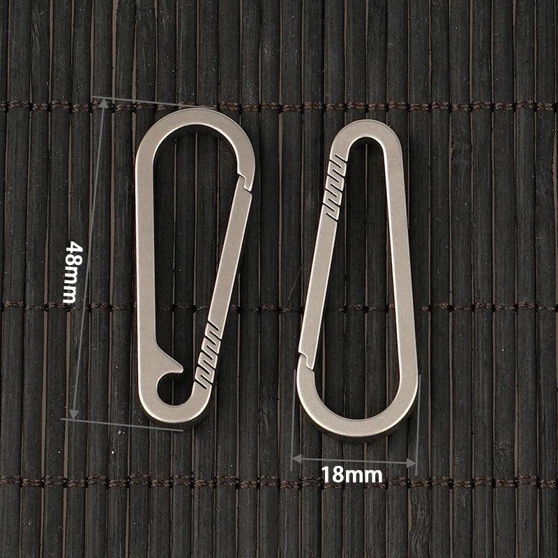 Titanium Buckles EDC Outdoor Tool Alloy Keychain Tiranium Buckle Key Qme