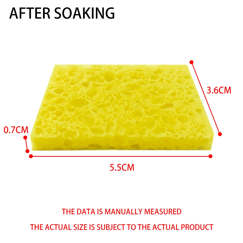 100X60MM Soldering Iron Tips Cleaning Sponge Temperature Enduring Qme