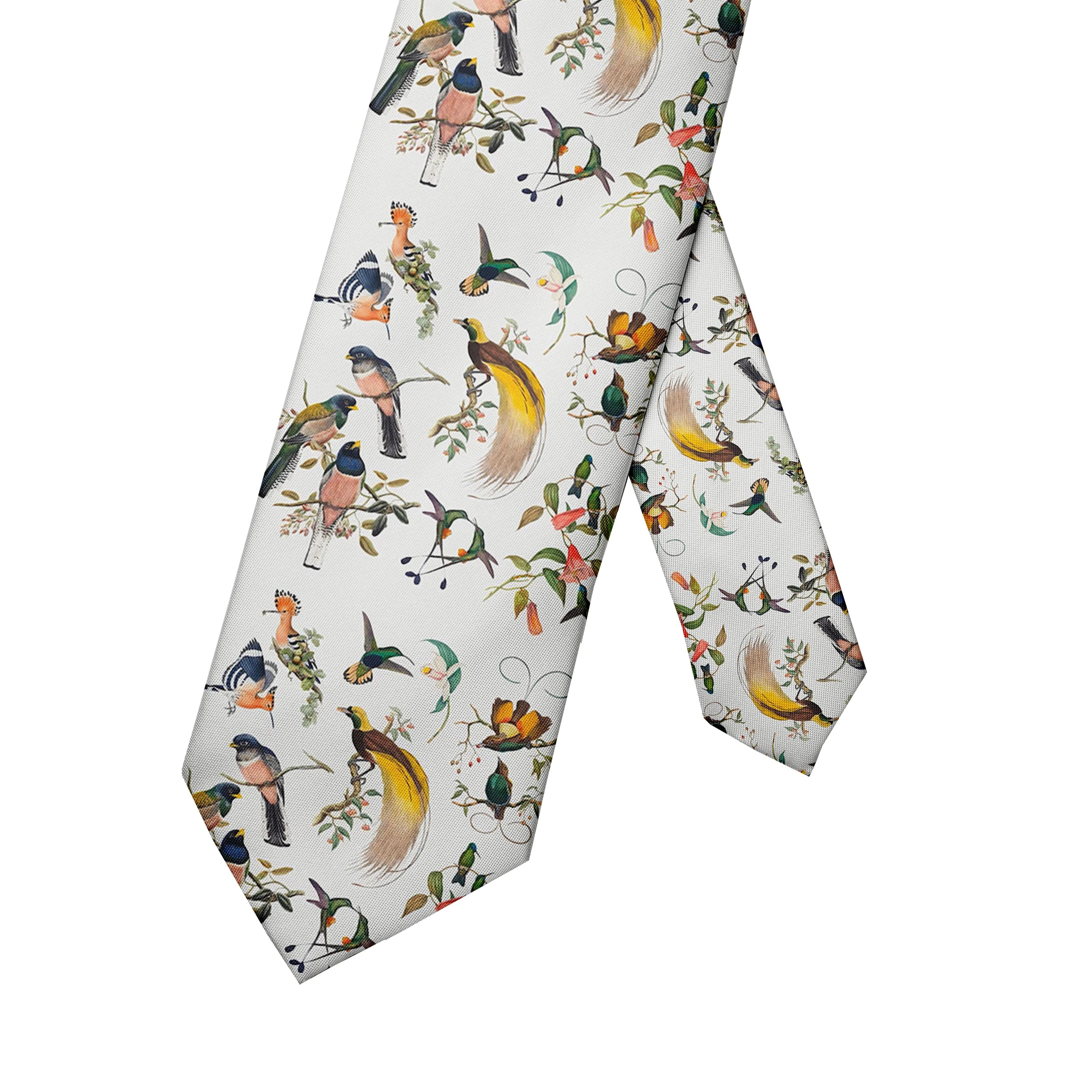 Funny Sparrow Print Tie Men Women Wide Casual Daily Business Shirt Qme