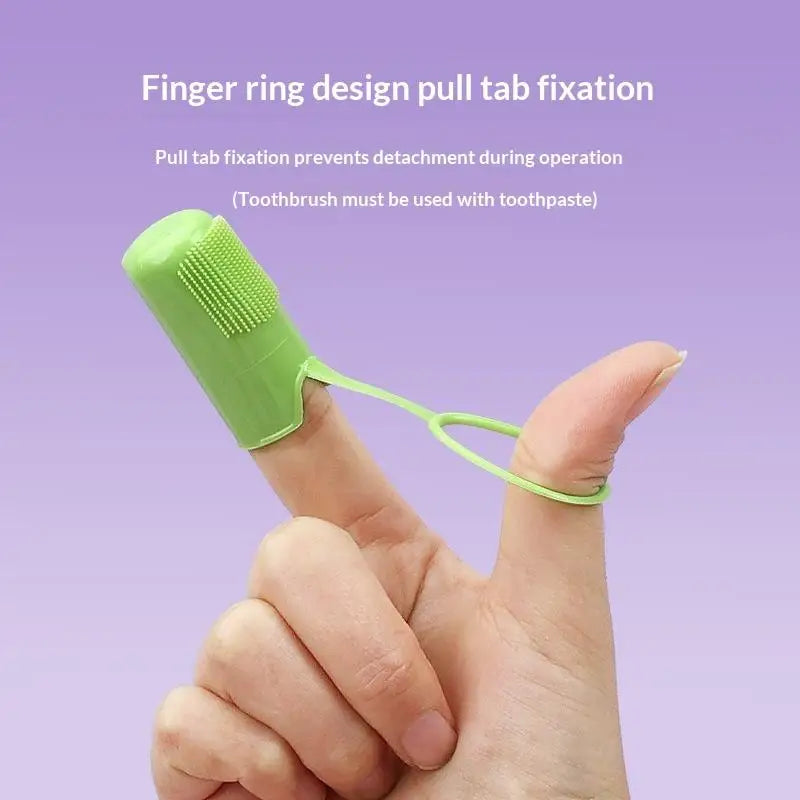 Easy Use Daily Dental Care Brushing Oral Cleaning Tools Pet Finger Qme