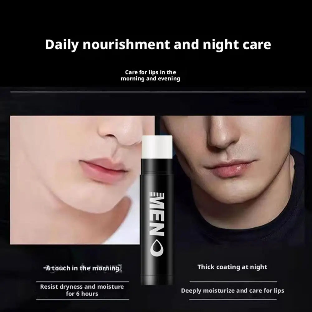 Hydrating Men's Lip Balm Natural Finish 8 Scents Mens Moisturizing Qme