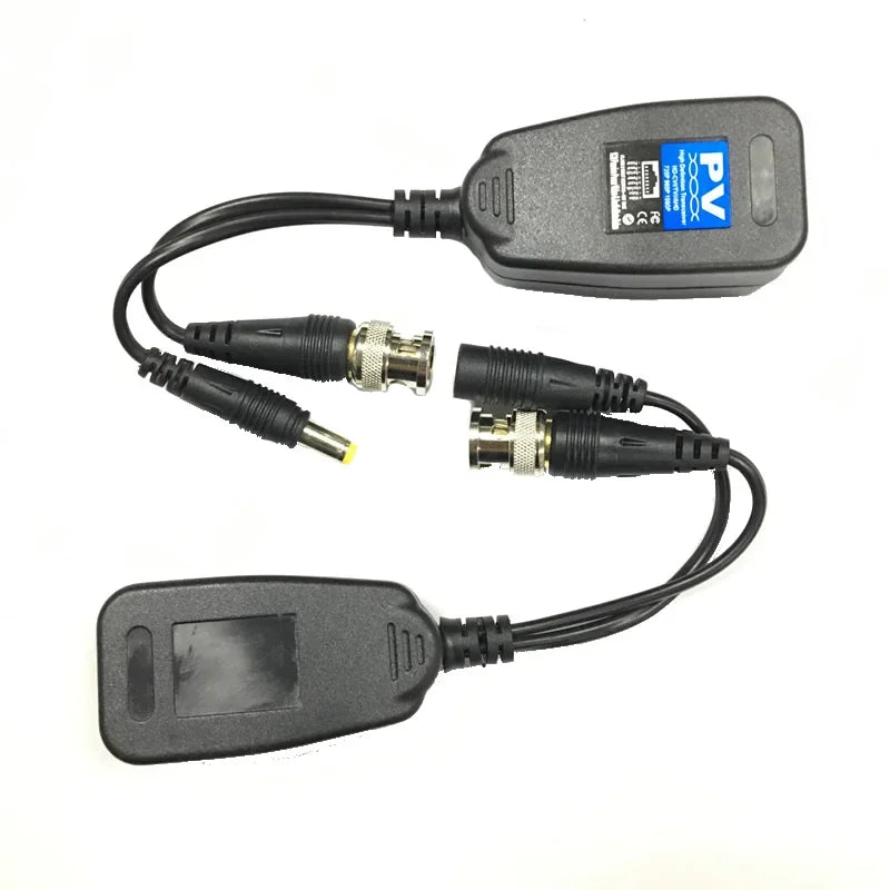 For 2MP 3MP 4MP ESCAM 205PV 200M Range For HD CVI/AHD/TVI Twisted BNC CCTV Passive Transceivers Cat5 CCTV UTP Video Balun IPC Qme