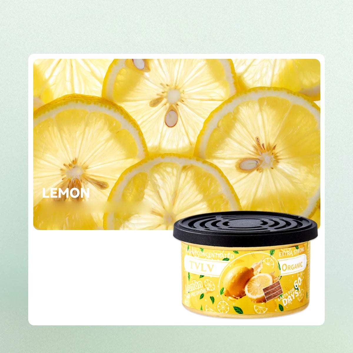Car Solid Air Freshener Fresh Long-lasting Fragrance Odor Creating Qme LEMON