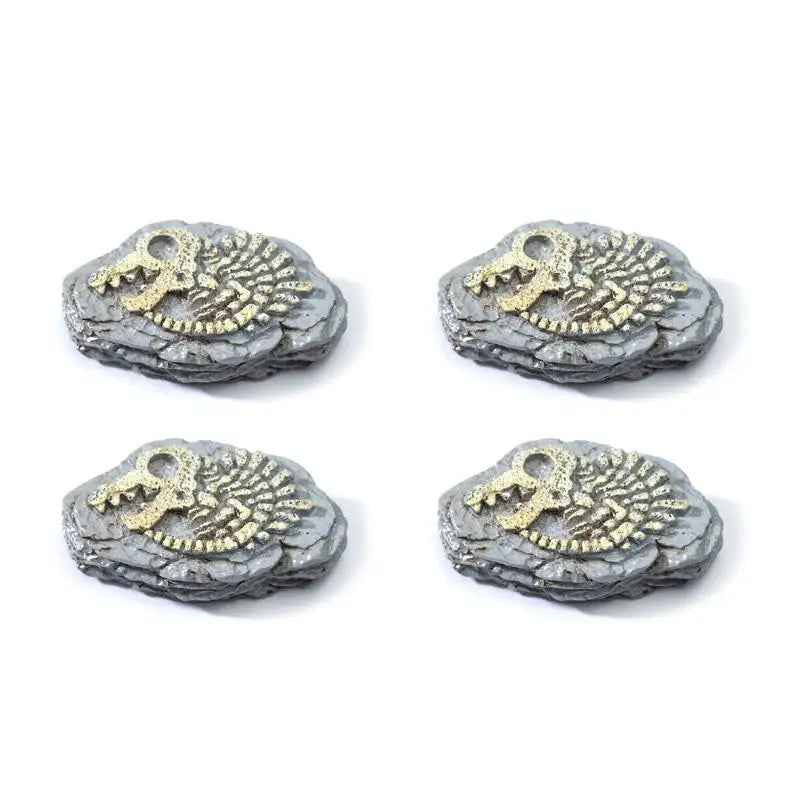 4Pcs Simulation Dinosaur Fossil Ornaments Mini Micro Landscape Decor DIY Desktop Craft Accessories Qme StyleA