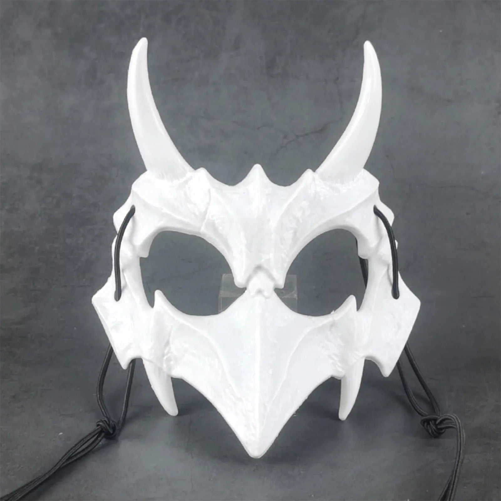 Halloween Skull Party Mask Anime Dragon God Skeleton Half Face Bone Animals Cosplay Dance Prom Costume Props Skullmask Qme A