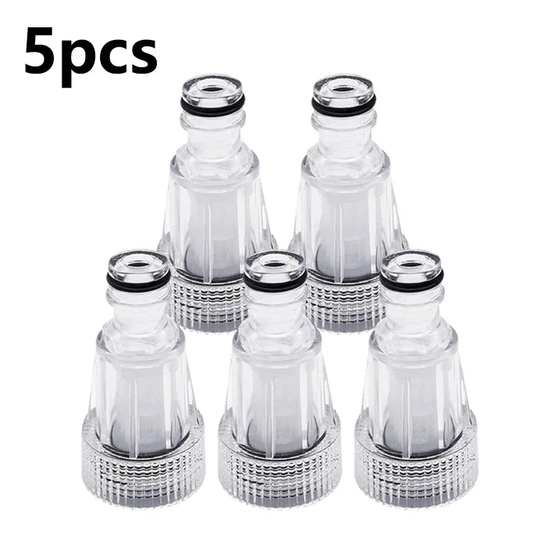 3/4" High Pressure Washer Water Filter Connector Replacement Tool Water Pump Inlet Hose Garden Accessories for Garden Adapter Qme 5pcs