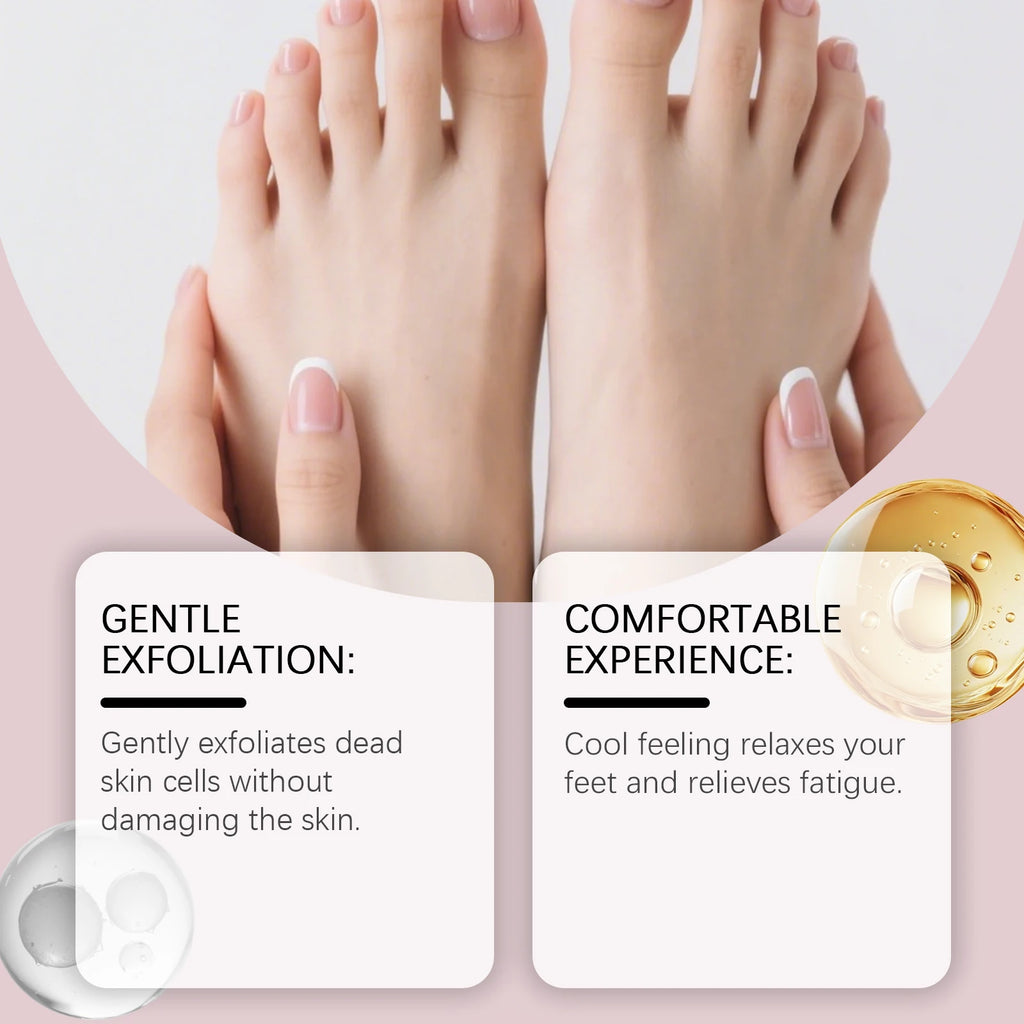 Shea Butter Moisturizing Foot Mask Gentle Exfoliation Remove Dead Skin Relieve Foot Soft Smooth Hydrated Feet Masks Skin Care Qme
