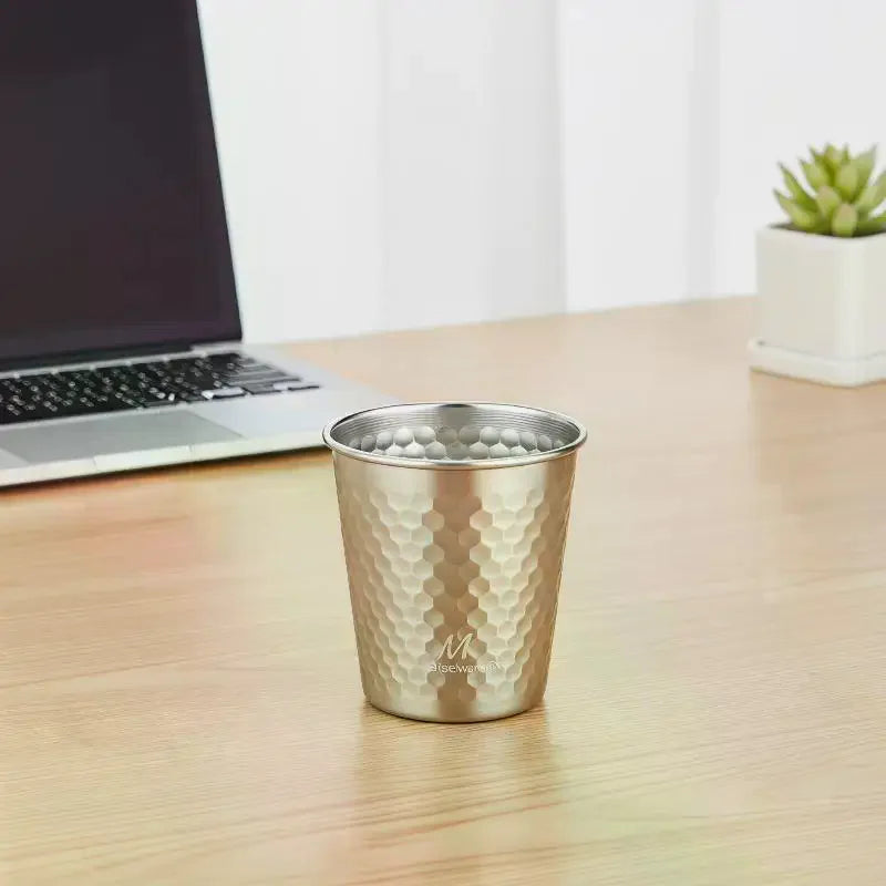 Stainless Steel Water Mug Double Wall Insulated Cold Beer Cup Anti-scald Anti-fall Coffee Travel Mug Qme