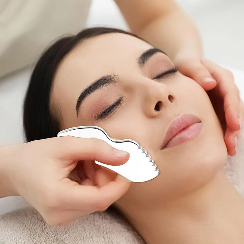 Body Slimming Scraping Board Muscle Massage Relaxation Stainless Qme