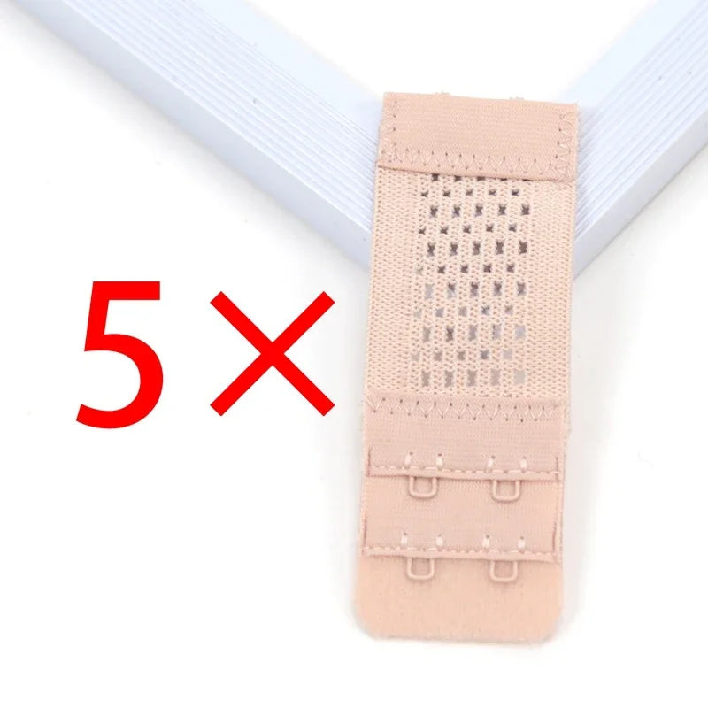 Bra Extender Women's Elastic Extension Strap Hook Clip Expander Qme Khaki one size
