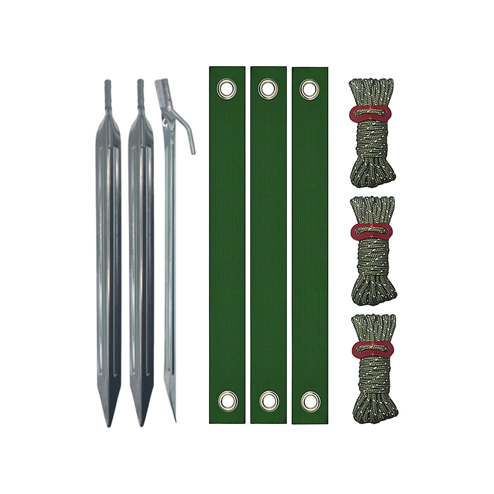 Durable Green Heavy Duty Tree Stake Support and Tying Straps Set Tree Binding And Windproof Fixing Straps Rhombus Shape Qme Army Green