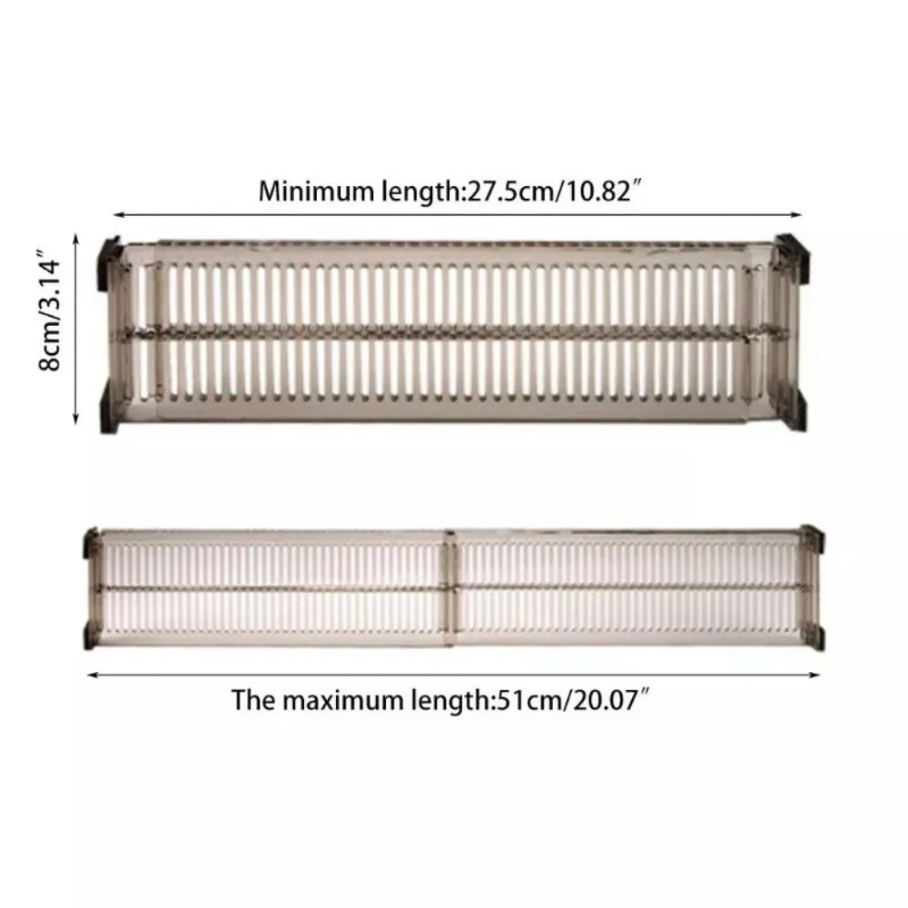 Adjustable Clapboard Drawer Divider Partition DIY Durable Storage Qme