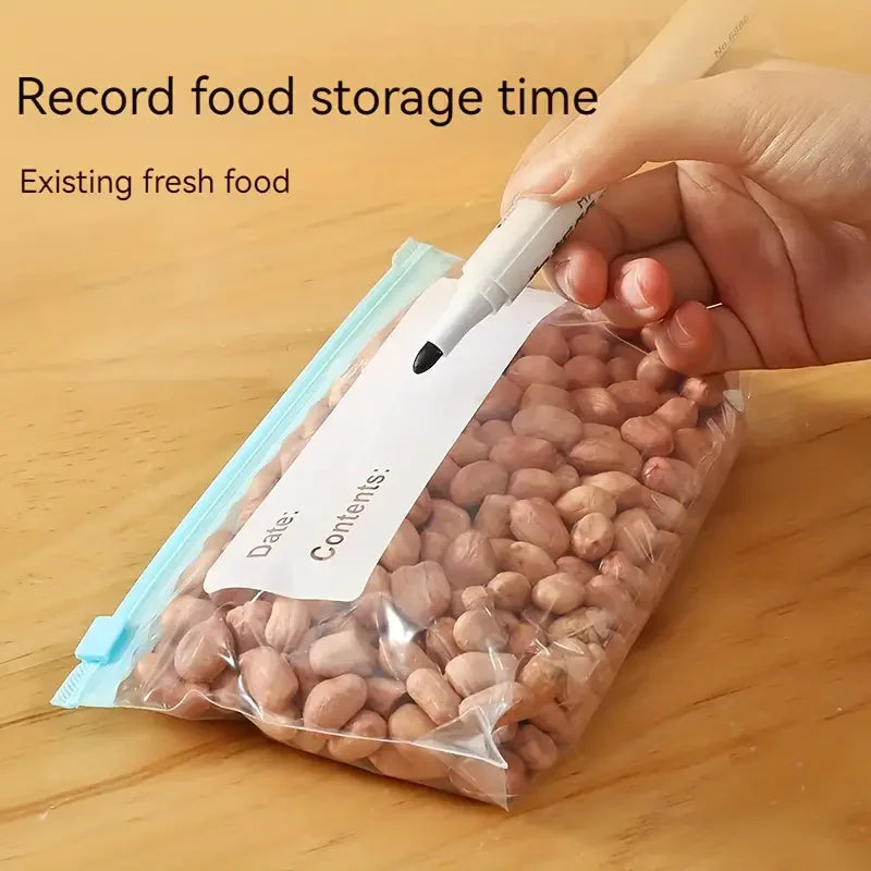 Zipper Style Sealed Freezer Special Sliding Lock Fresh-Keeping Bag, Thickened Quick Sealing Bag Qme