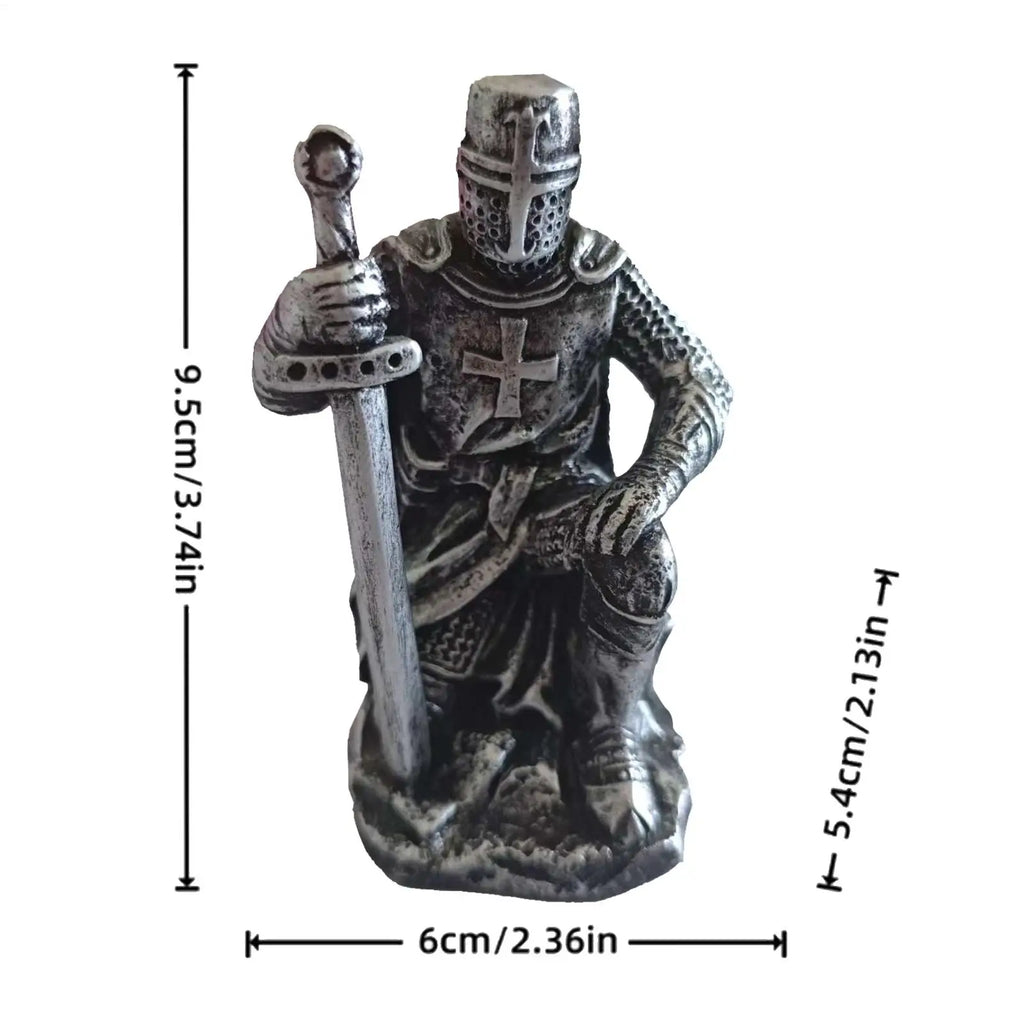 Knight Figure Cool Historical Resin Desktop Miniature Sculpture Qme