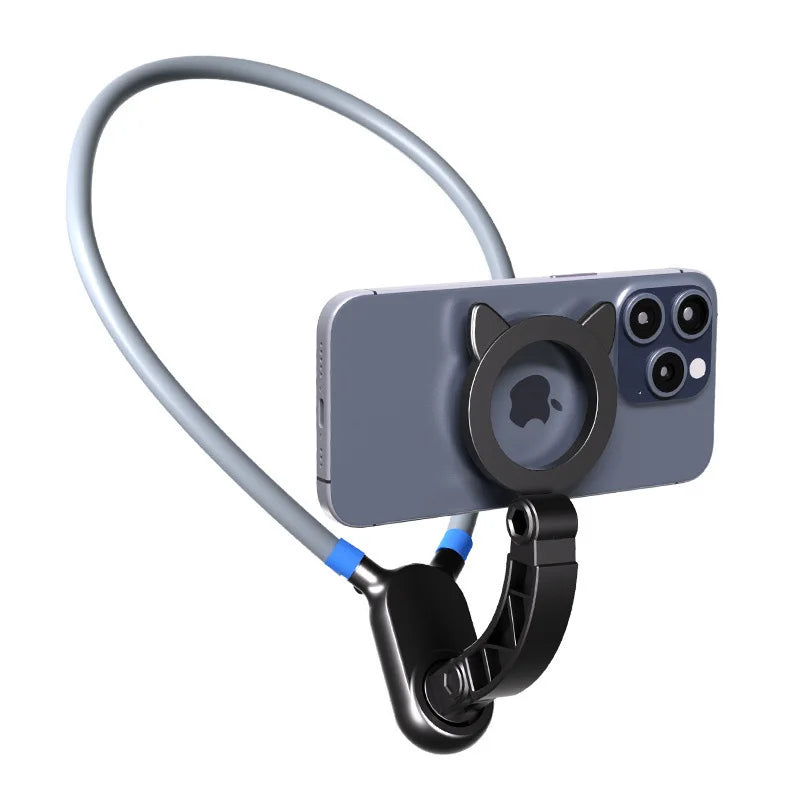 Stay Hands-free Magnetic Collar-style Neck Strap Phone Holder Strong Qme Magnetic type