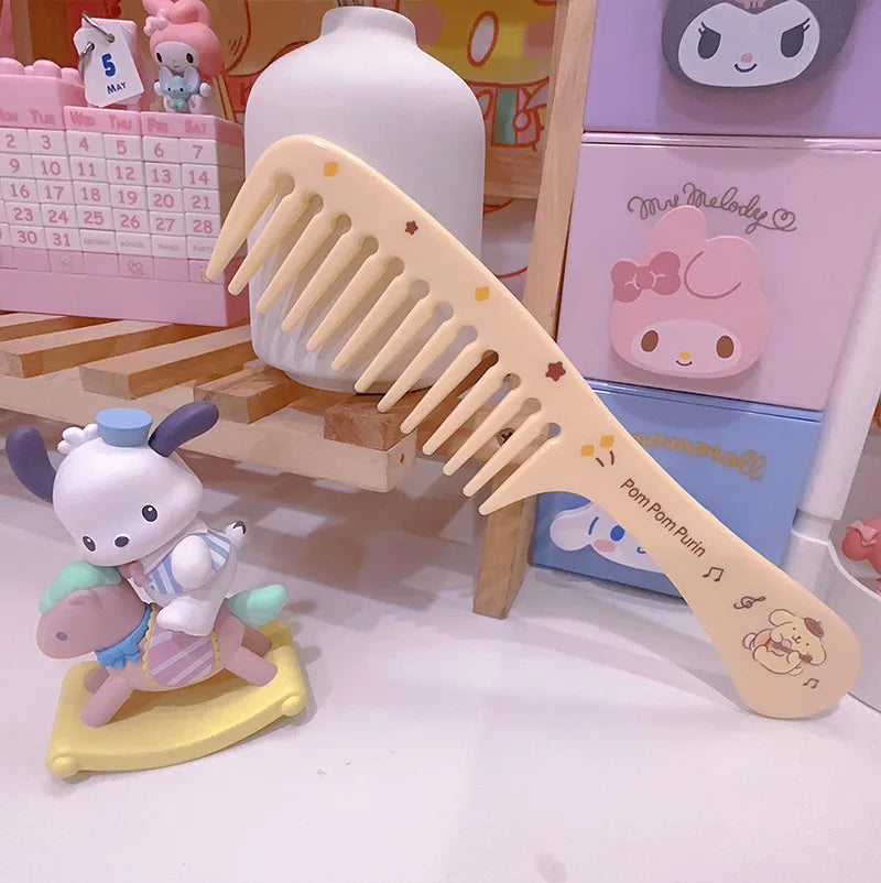 Kuro Mi Cartoon Wide-tooth Comb Household Plastic Long Straight Hair Qme 1