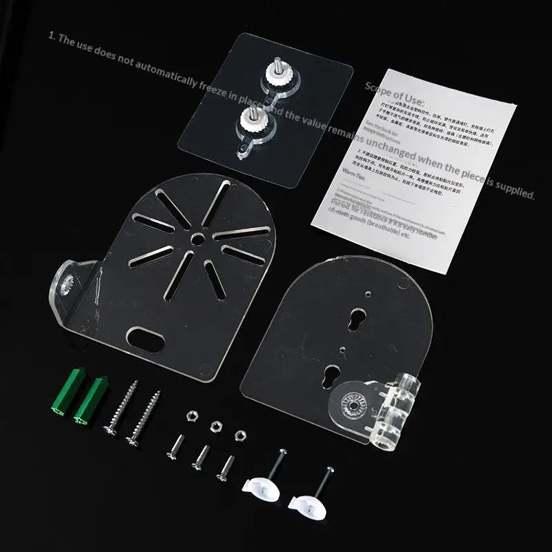 L Shape Nail Wall Mount Camera Bracket Glue Base PTZ Version Qme stick Transparent