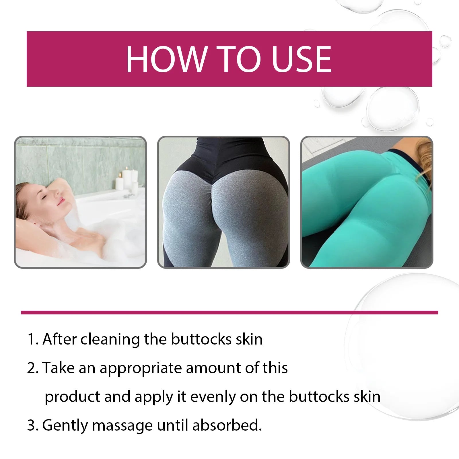 Buttock Lifting Cream Hip Breast Plump Growth Massage Prevent Sagging Boobs Bigger Tightening Shaping Butt Enlargement Cream Qme