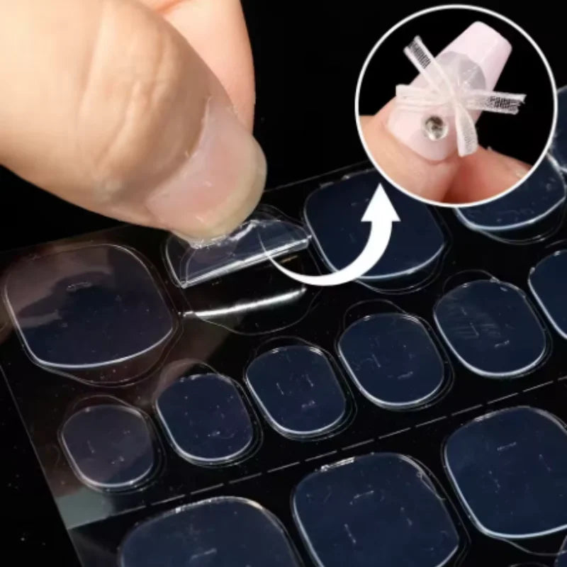 Nail Jelly Glue Double Sided False Nail Art Adhesive Tape Glue Sticker Nails Fake Press on Nails Coffin Qme
