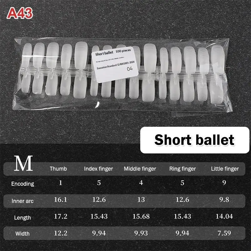 Nail Salon Matte False Tips Box Easy Wear Press Nails Home Manicure Qme A43