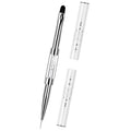 Dual-ended Nail Design Brush Rhinestone Handle UV Gel Nail Brush Professional Nail Art Tools Qme 1pc