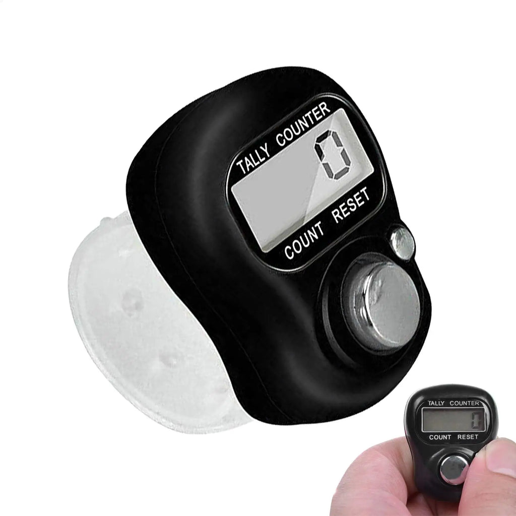 1pc random Electronic Finger Counter Hand Tally Counter LCD Digital Counter Resettable LCD Digital Counter Small Finger Counter Qme