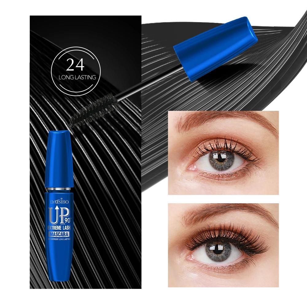 Black Eye Waterproof Sweat Proof Non Smudging Curly Thick Durable Qme
