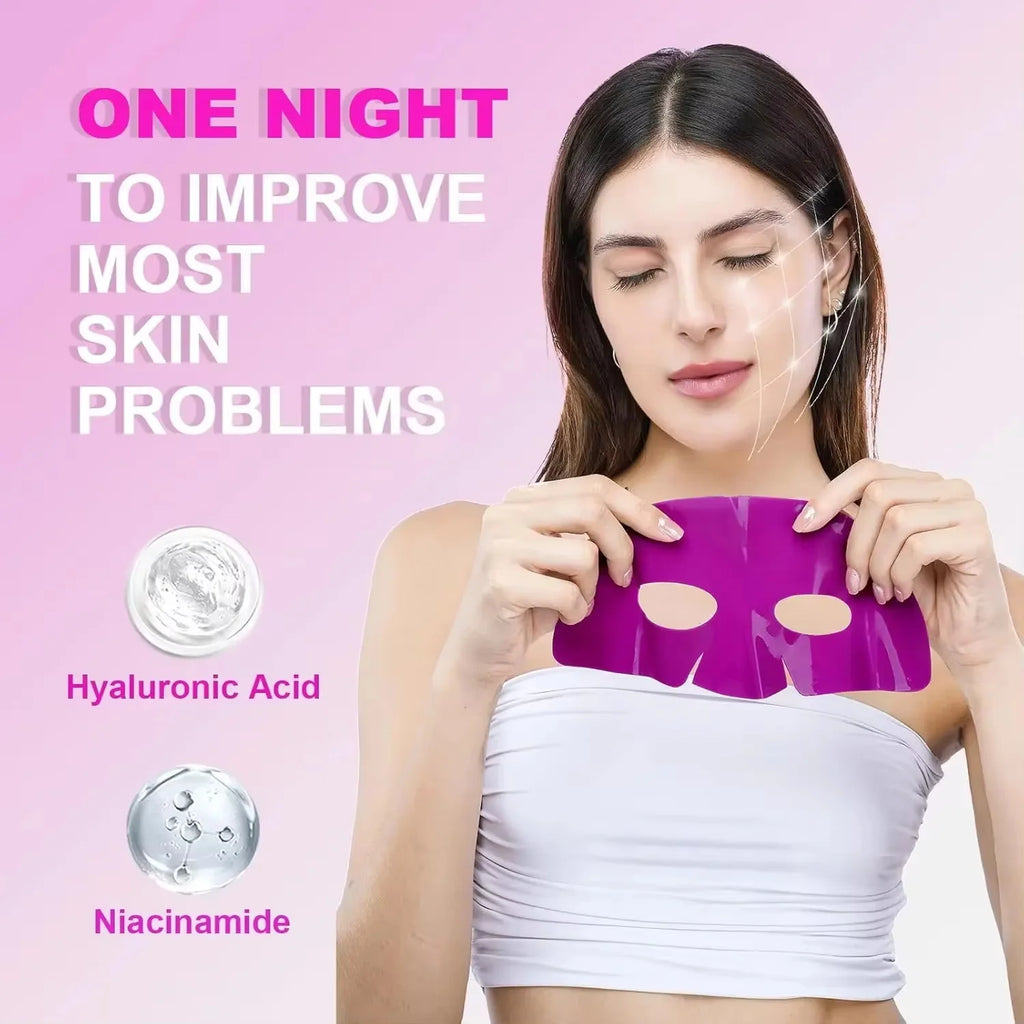 Collagen Faded Wrinkle Facial Mask Relief Sensitive Skin Reduce Fine Lines Firm Skin Whitening Moisturizing Lifting Skincare Mas Qme