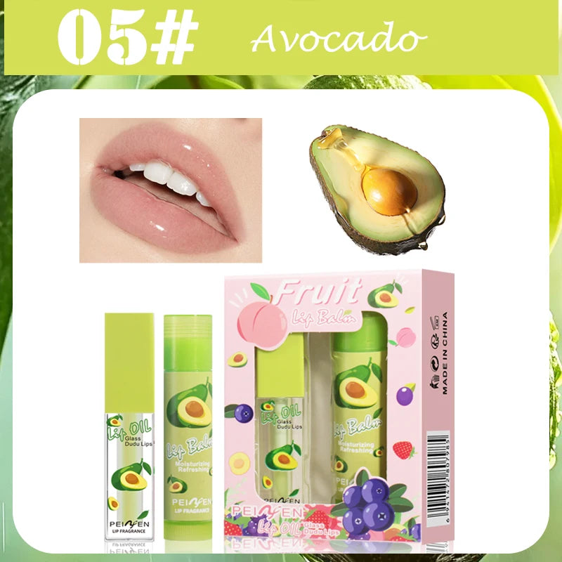 Fruit Lip Oil Lasting Moisturizing Nourishing Lipstick Long-term Care Qme Avocado