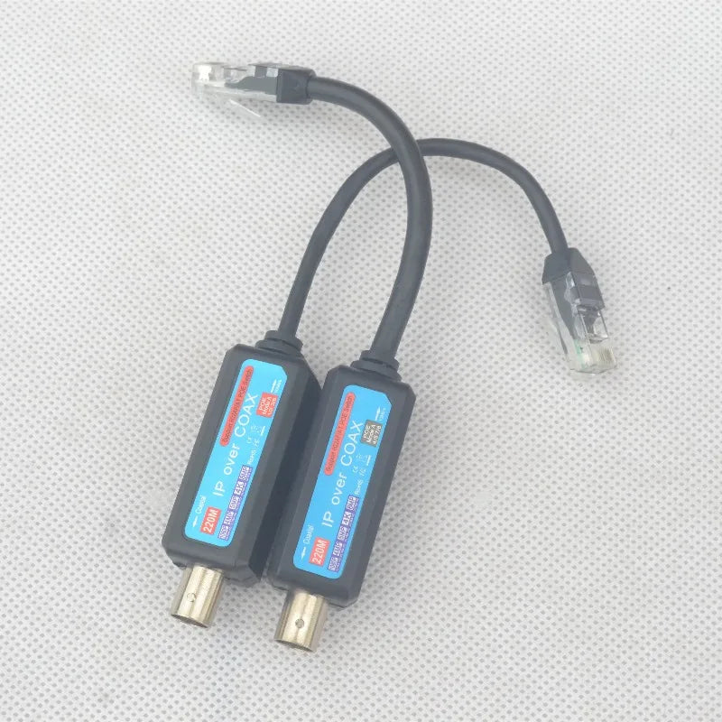 1PCS IP Network POE to Coaxial Cable Transmitter Extend HD Video Network Signal Support 12364578 Qme