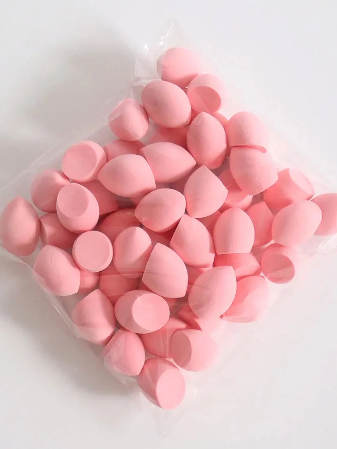 Mini Finger Puff Beauty Cosmetic Foundation Sponge Makeup Blender Qme rose