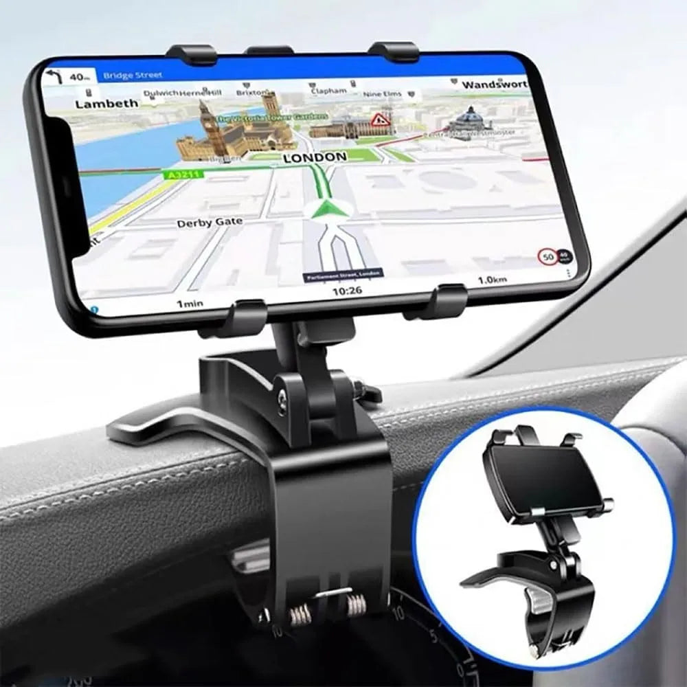 Multifunctional Car Dashboard Mobile Phone Holder Rotation Dashboard Cell Phone Holder Anti-slip Phone Holder Mount Qme