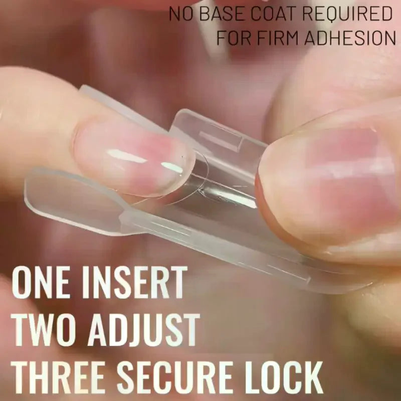 Nail Clear Rocket Shape Sandwich Dual Forms Reusable Full Cover Molds Qme