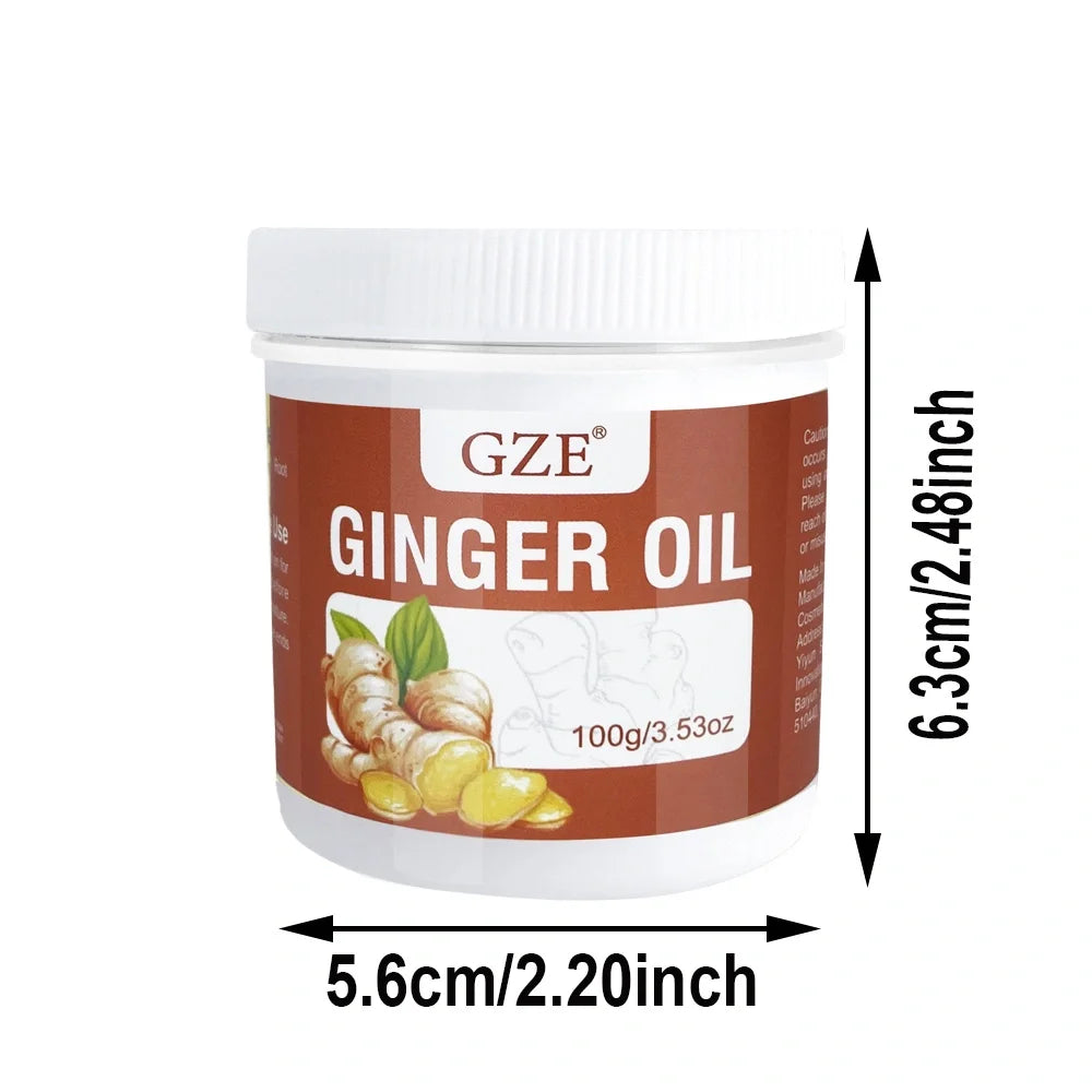 GZE Ginger Hair Strengthens Care Essential Oil, Ginger Hair Serum, Healthy Hair Root To Tip Turmeric Essence Qme